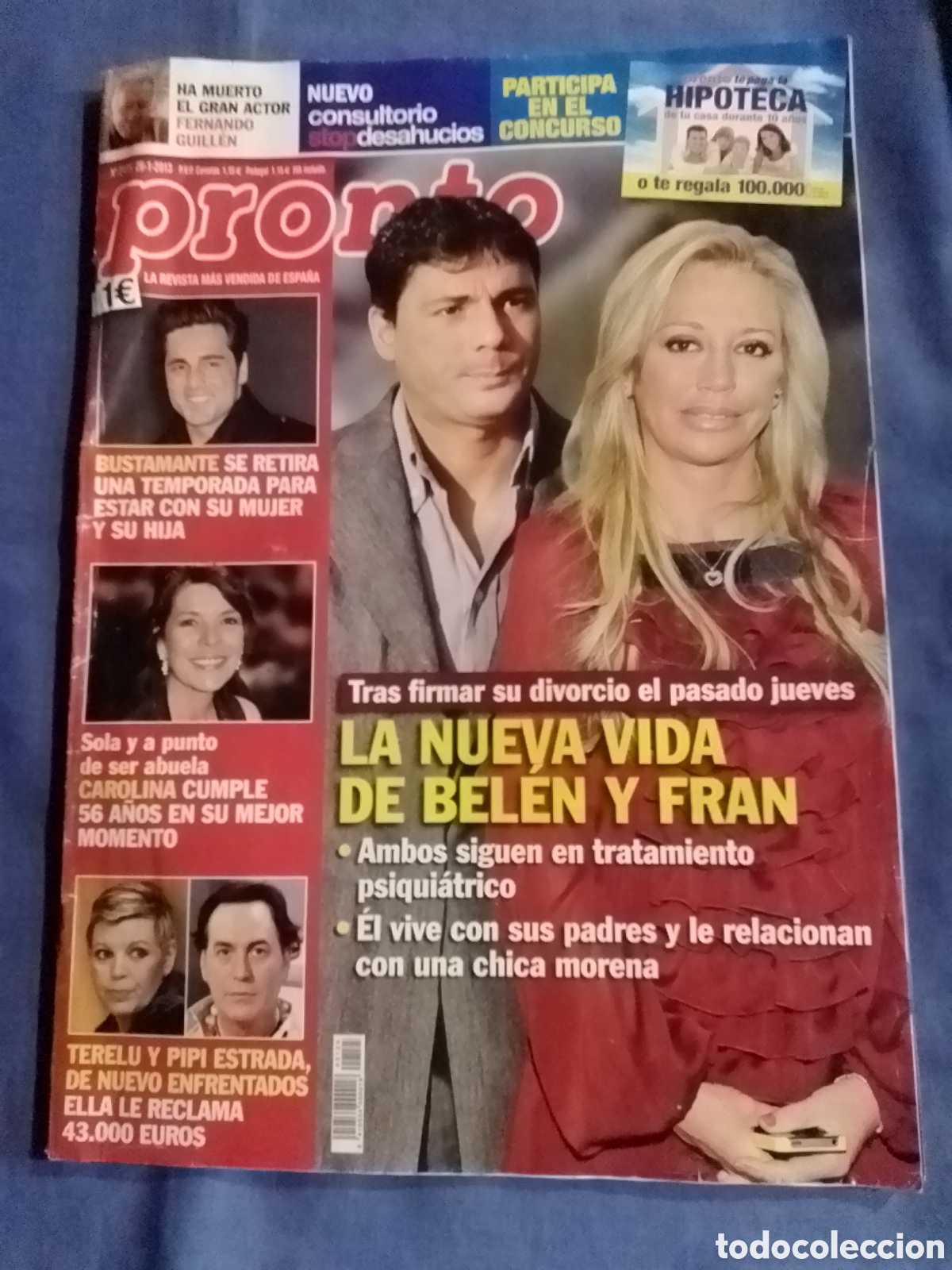 Coleccionismo de revista Pronto: Revista Pronto n&ordm; 2125 enero 2013