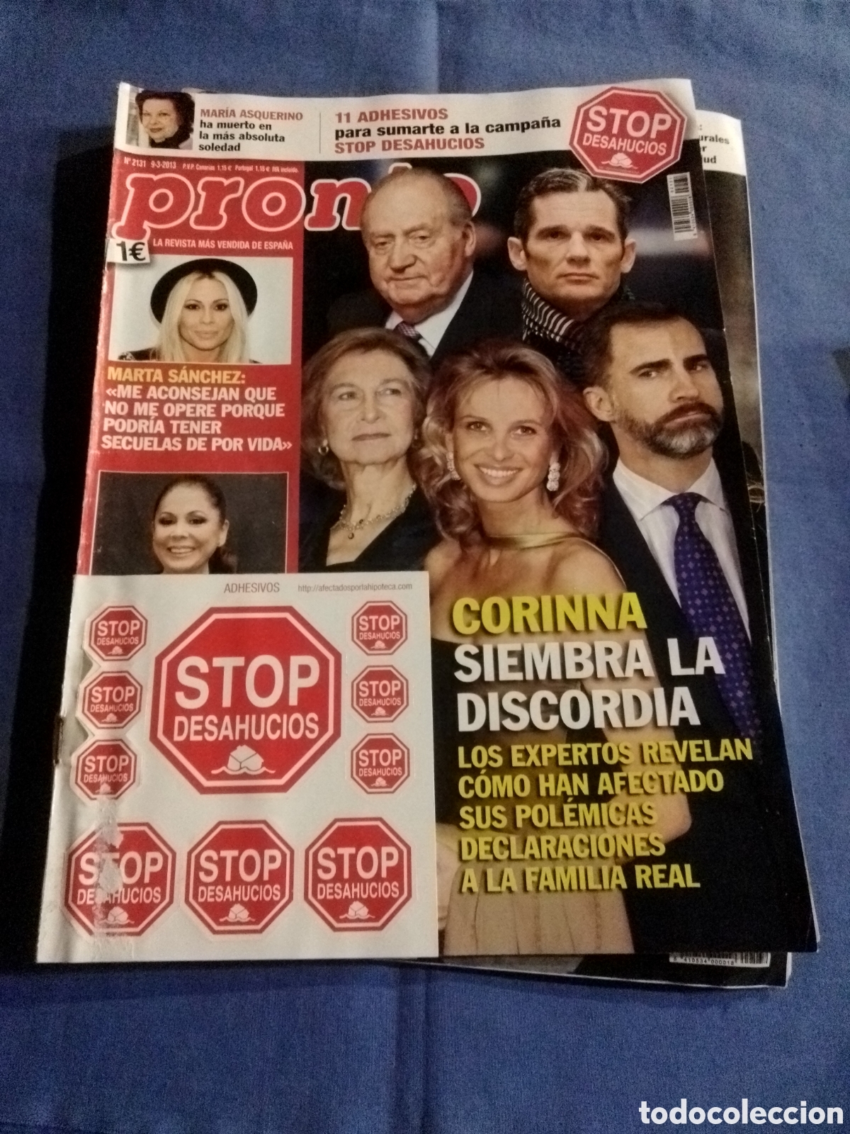 Coleccionismo de revista Pronto: Revista Pronto N&ordm; 2131 2013