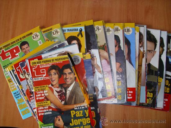 Coleccionismo de revista Teleprograma: Lotazo de PORTADAS de la revista de la tele TELEPROGRAMA TP Televisi&oacute;n TVE tv