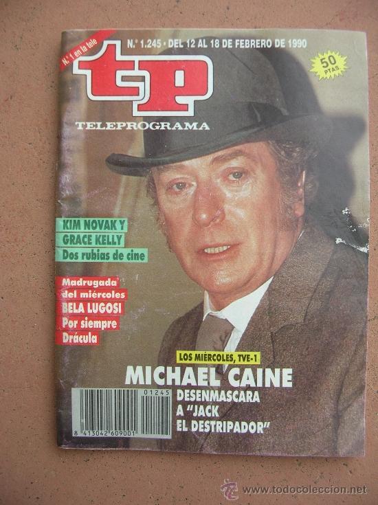 Coleccionismo de revista Teleprograma: TELEPROGRAMA N&ordm; 1245 A&Ntilde;O 1990: MICHAEL CAINE - Foto 1