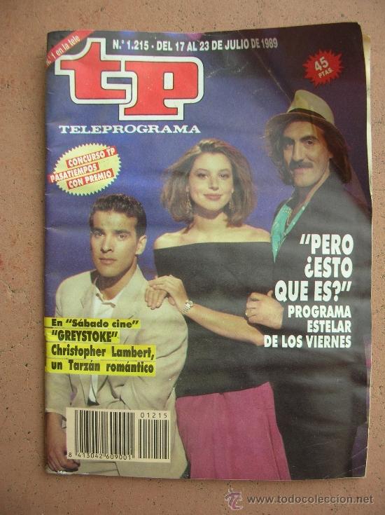 Coleccionismo de revista Teleprograma: TELEPROGRAMA N&ordm; 1.215 A&Ntilde;O 1989 - Foto 1