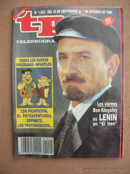 Coleccionismo de revista Teleprograma: TELEPROGRAMA N&ordm; 1.225 A&Ntilde;O 1989: BEN KINGSLEY - Foto 1