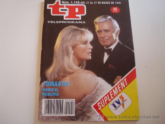 Coleccionismo de revista Teleprograma: Teleprograma 1.146 DINASTIA - Foto 1