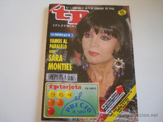 Coleccionismo de revista Teleprograma: Teleprograma 1.348. Sara Montiel - Foto 1