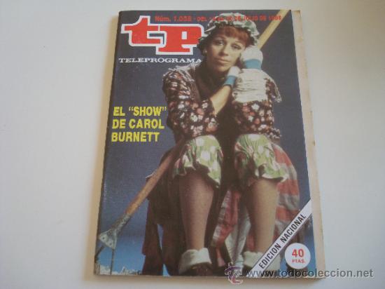 Coleccionismo de revista Teleprograma: Teleprograma 1.058 El show de Carol Burnet - Foto 1