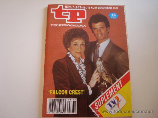 Coleccionismo de revista Teleprograma: Teleprograma 1.137 Falcon Crest - Foto 1