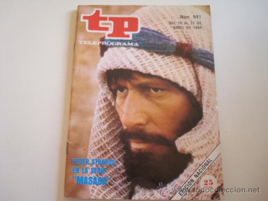 Coleccionismo de revista Teleprograma: Teleprograma 941 Masada - Foto 1