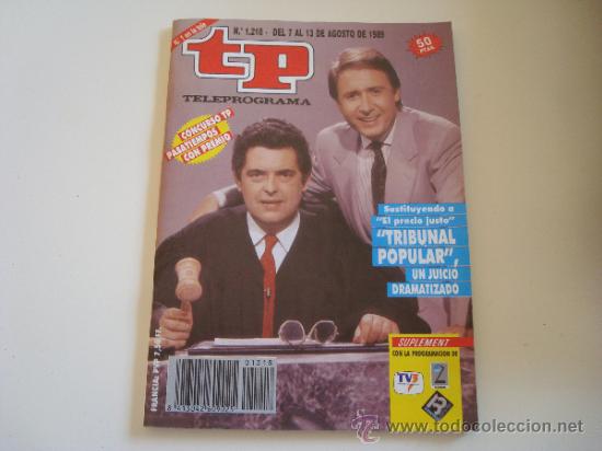 Coleccionismo de revista Teleprograma: Teleprograma 1.218 Tribunal popular - Foto 1