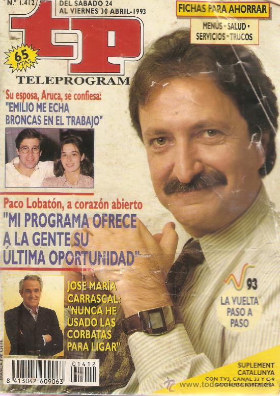 Coleccionismo de revista Teleprograma: REVISTA TELEPROGRAMA N&ordm; 1412 - Foto 1