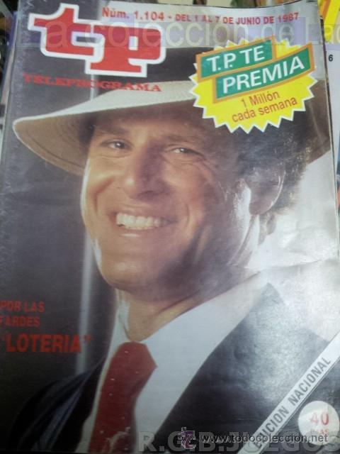 Coleccionismo de revista Teleprograma: REVISTA TELEPROGRAMA TP NUMERO 1104 SEPTIEMBRE 1987 - Foto 1