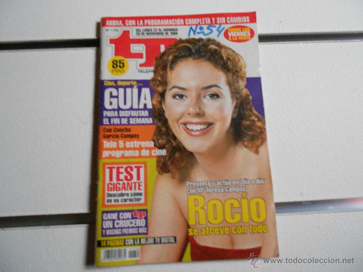 Coleccionismo de revista Teleprograma: REVISTA TELEPROGRAMA N&ordm; 1755. Rocio Carrasco - Foto 1