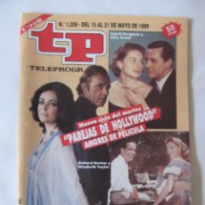 Coleccionismo de Revista Teleprograma: TP TELEPROGRAMA Nº 1206 - DEL 15 AL 21 DE MAYO DE 1989 - PAREJAS DE HOLLYWOOD