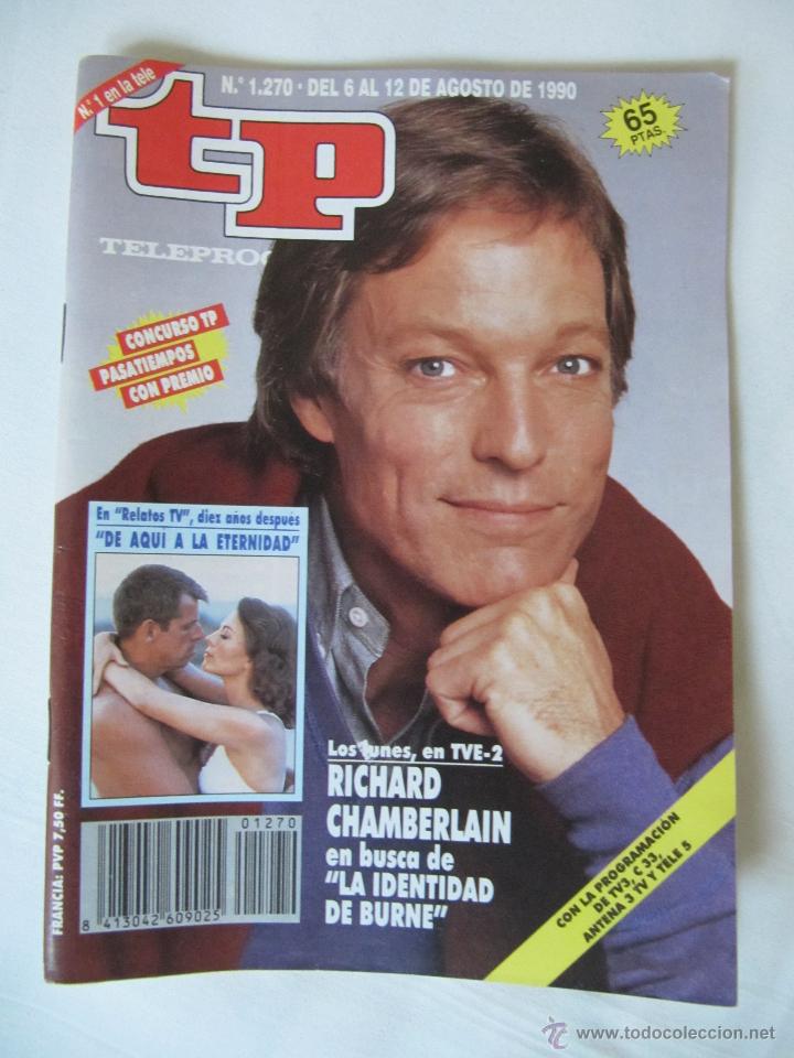 Coleccionismo de revista Teleprograma: TP TELEPROGRAMA N&ordm; 1270 - DEL 6 AL 12 DE AGOSTO DE 1990 - RICHARD CHAMBERLAIN - Foto 1