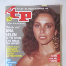 Coleccionismo de Revista Teleprograma: TP TELEPROGRAMA Nº 1263 - DEL 18 AL 24 DE JUNIO DE 1990 - ANA BELEN. Lote 43656580