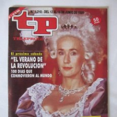 Coleccionismo de Revista Teleprograma: TP TELEPROGRAMA Nº 1210 - DEL 12 AL 18 DE JUNIO DE 1989 - EL VERANO DE LA REVOLUCION