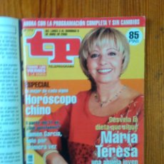 Coleccionismo de Revista Teleprograma: TP TELEPROGRAMA Nº 1774, DE ABRIL 2000. LA DIETA DE MARIA TERESA CAMPOS. NUEVA, SIN USO. Lote 47302148