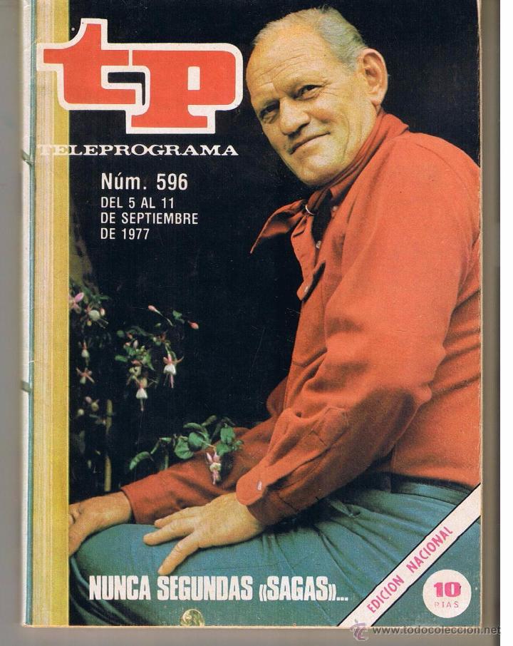 Coleccionismo de revista Teleprograma: TP. TELEPROGRAMA. N&ordm; 596. DEL 5 AL 11 SPBRE. 1977. (P/B1) - Foto 1