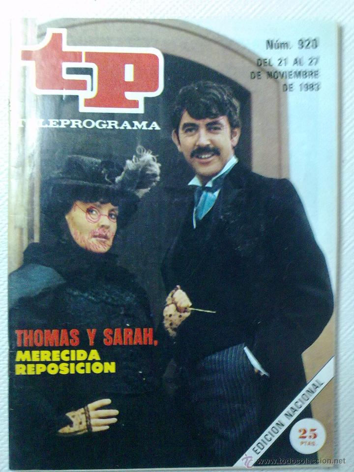 Coleccionismo de revista Teleprograma: TELEPROGRAMA N&ordm; 920 - 1983 - Foto 1