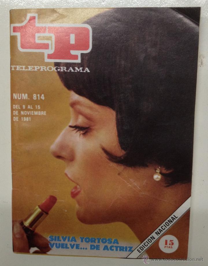 Coleccionismo de revista Teleprograma: REVISTA TP TELEPROGRAMA N&ordm; 814 SILVIA TORTOSA. - Foto 1