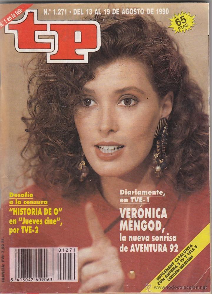 Coleccionismo de revista Teleprograma: REVISTA TP TELEPROGRAMA N&ordm; 1271 A&Ntilde;O 1990. VERONICA MENGOD. - Foto 1