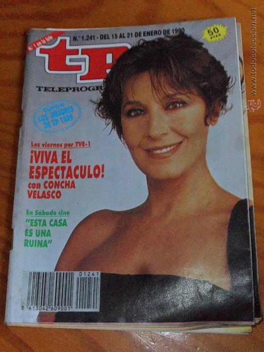 Coleccionismo de revista Teleprograma: TP TELEPROGRAMA N&ordm; 1241, 1990 - ARTICULO ESPECIAL: VIVA EL ESPECTACULO CON CONCHA VELASCO - Foto 1
