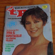 Coleccionismo de Revista Teleprograma: TP TELEPROGRAMA Nº 1241, 1990 - ARTICULO ESPECIAL: VIVA EL ESPECTACULO CON CONCHA VELASCO