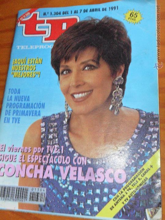 Coleccionismo de revista Teleprograma: TP TELEPROGRAMA 1304 de 1991. ARTICULO ESPECIAL: VIVA EL ESPECTACULO CON CONCHA VELASCO - Foto 1
