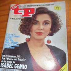 Coleccionismo de Revista Teleprograma: TP TELEPROGRAMA Nº 1299, 1991 - ARTICULO ESPECIAL: EL ARCO DEL TRIUNFO CON ISABEL GEMIO