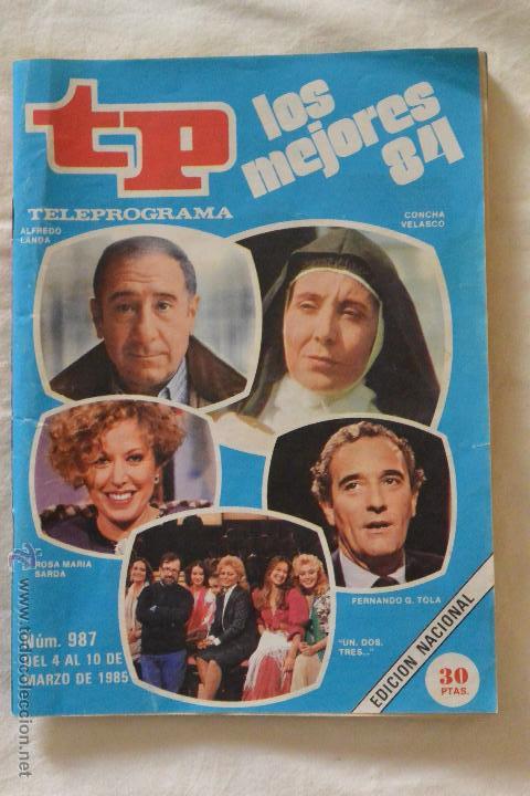Coleccionismo de revista Teleprograma: TELEPROGRAMA LOS MEJORES DE 1984 - Foto 1