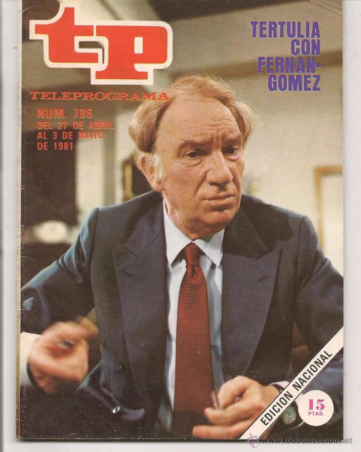 Coleccionismo de revista Teleprograma: TP. TELEPROGRAMA. N&ordm; 786. 3 MAYO1981. (P/D41) - Foto 1