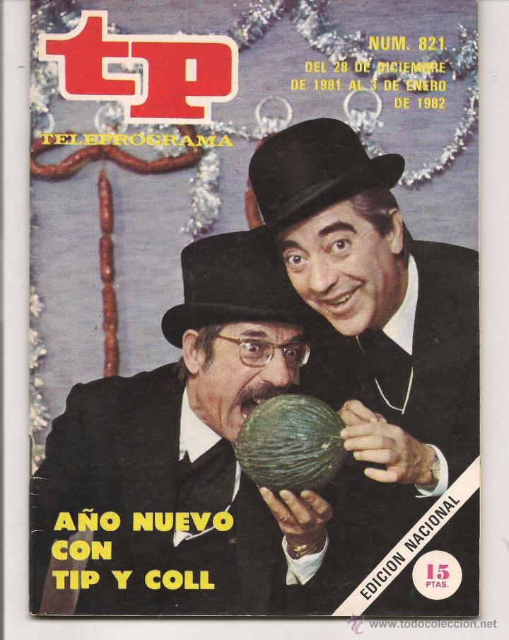 Coleccionismo de revista Teleprograma: TP. TELEPROGRAMA. N&ordm; 821.  3 ENERO 1982. (P/D41) - Foto 1
