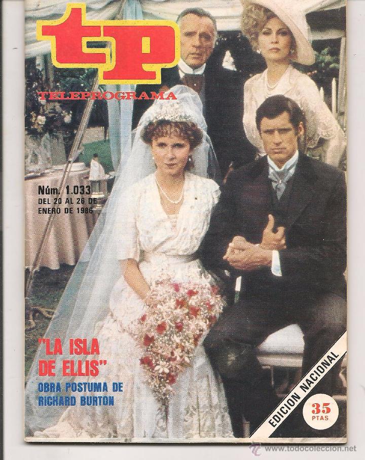 Coleccionismo de revista Teleprograma: TP. TELEPROGRAMA. N&ordm; 1033.  20 AL 26  ENERO 1986.  (P/D41) - Foto 1