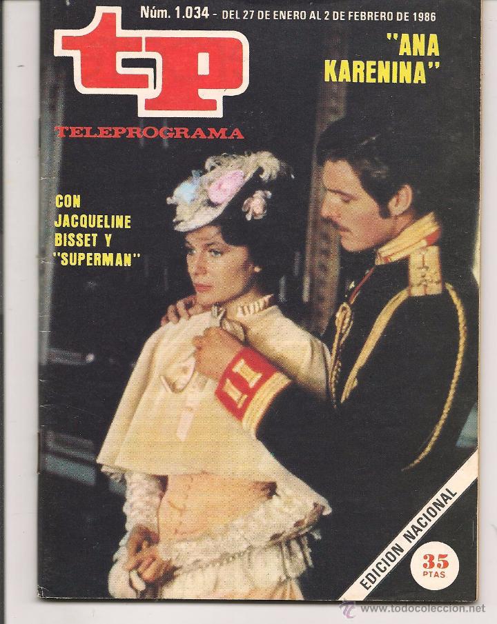 Coleccionismo de revista Teleprograma: TP. TELEPROGRAMA. N&ordm; 1034. DEL 27 ENERO AL 2 FEBERO.  1986. (P/D41) - Foto 1