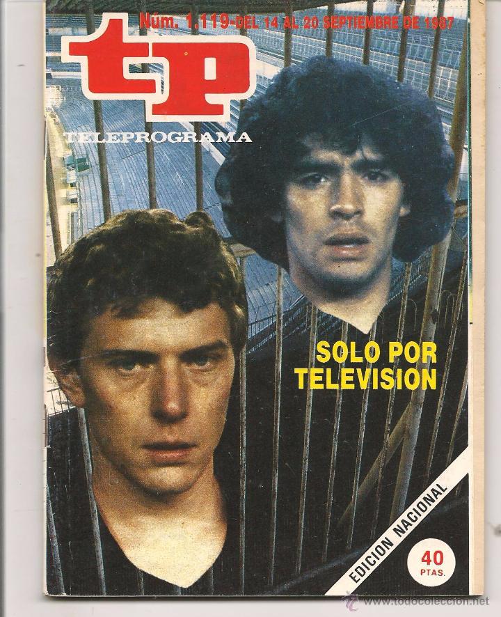 Coleccionismo de revista Teleprograma: TP. TELEPROGRAMA. N&ordm; 1119. DEL 14 AL 20  SEPBRE 1987. (P/D41) - Foto 1