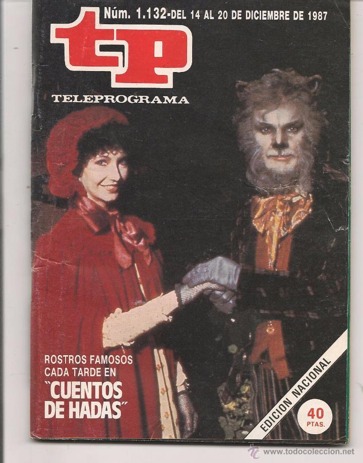 Coleccionismo de revista Teleprograma: TP. TELEPROGRAMA. N&ordm; 1132.  DEL 14 AL 20 dcbre, 1987. (P/D41) - Foto 1