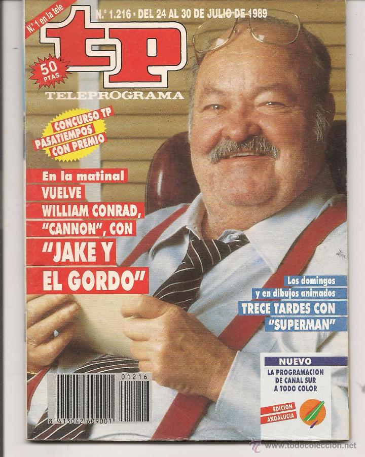 Coleccionismo de revista Teleprograma: TP. TELEPROGRAMA. N&ordm; 1216. DEL  24 AL 30  JUNIO 1989. (P/D41) - Foto 1