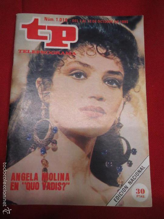Coleccionismo de revista Teleprograma: TP TELEPROGRAMA N&ordm; 1018 ANGELA MOLINA EN QUO VADIS? - Foto 1