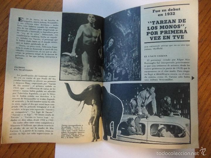 Coleccionismo de revista Teleprograma: TP Teleprograma_Tarzan_Johnny Weissmuller N&ordm; 966_Octubre de 1984 - Foto 3