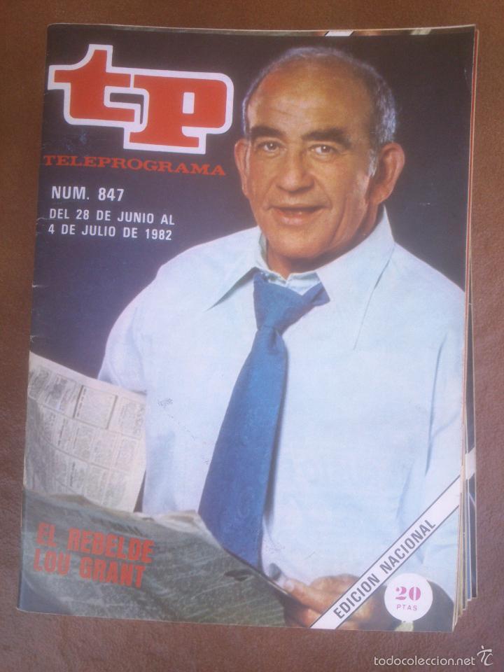 Coleccionismo de revista Teleprograma: REVISTA TP TELEPROGRAMA A&Ntilde;O 82 LOU GRANT - Foto 1