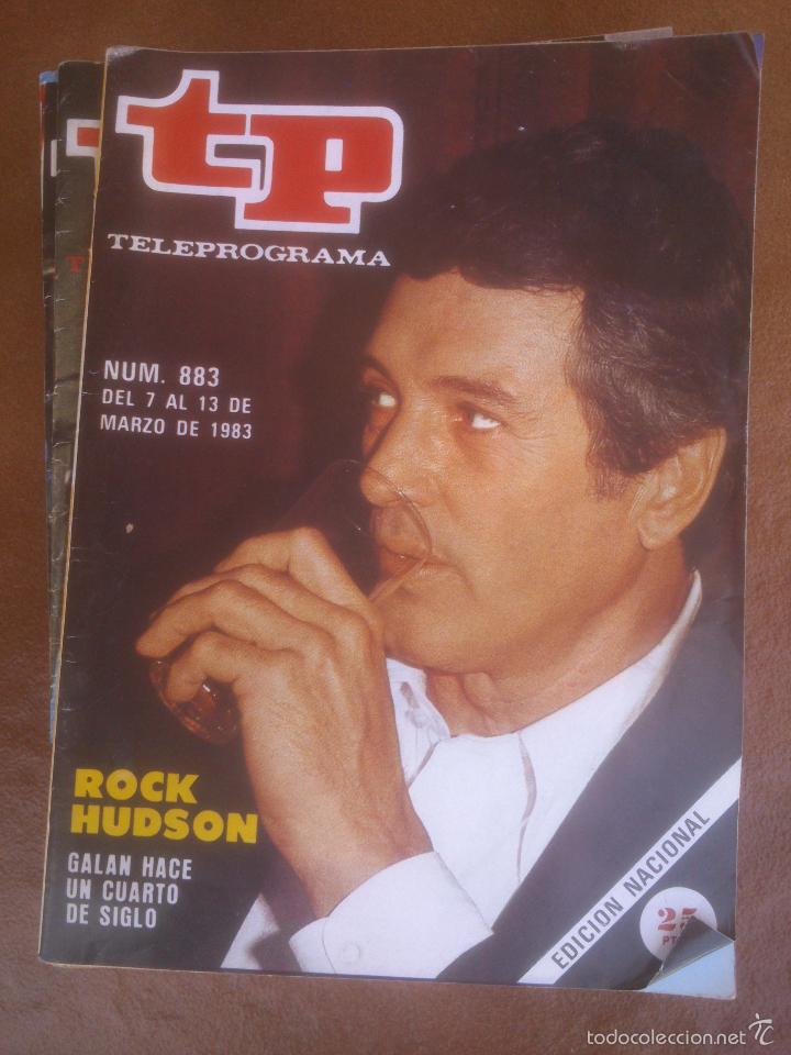 Coleccionismo de revista Teleprograma: REVISTA TP TELEPROGRAMA A&Ntilde;O 82 ROCK HUDSON - Foto 1