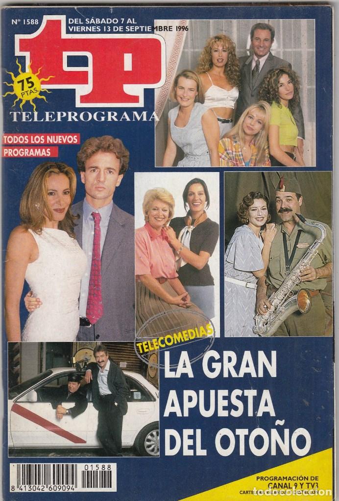 Coleccionismo de revista Teleprograma: REVISTA TP TELEPROGRAMA N&ordm; 1588 A&Ntilde;O 1996. TODOS LOS NUEVOS PROGRAMAS. - Foto 1