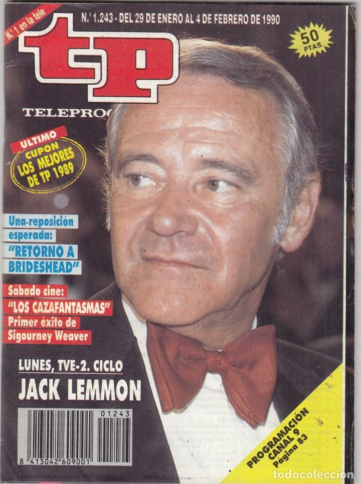 Coleccionismo de revista Teleprograma: REVISTA TP TELEPROGRAMA N&ordm; 1243 A&Ntilde;O 1990. JACK LEMMON. - Foto 1