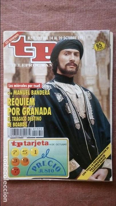 Coleccionismo de revista Teleprograma: REVISTA TP - TELEPROGRAMA, N&ordm; 1332, A&Ntilde;O 1991 - Foto 1