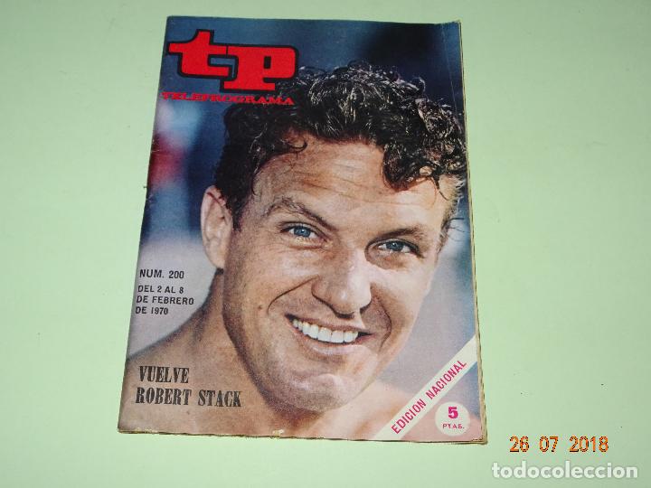 Coleccionismo de revista Teleprograma: Antiguo TP TELEPROGRAMA N&ordm; 200 - A&ntilde;o 1970 con Reportaje de ROBERT STACK - Foto 1