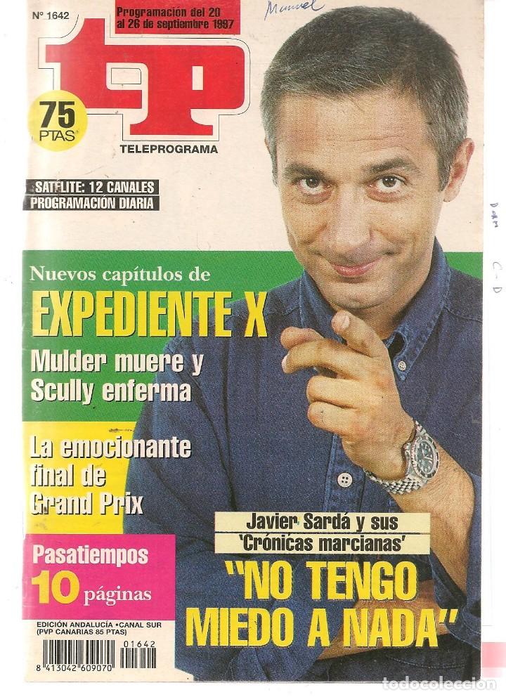 Coleccionismo de revista Teleprograma: TP. TELEPROGRAMA. N&ordm; 1642. 20 SEPTIEMBRE 1997. (P/C33) - Foto 1