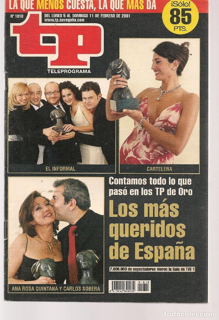 Coleccionismo de revista Teleprograma: TP. TELEPROGRAMA. N&ordm; 1818. . 5 FEBRERO 2001. (P/C33) - Foto 1