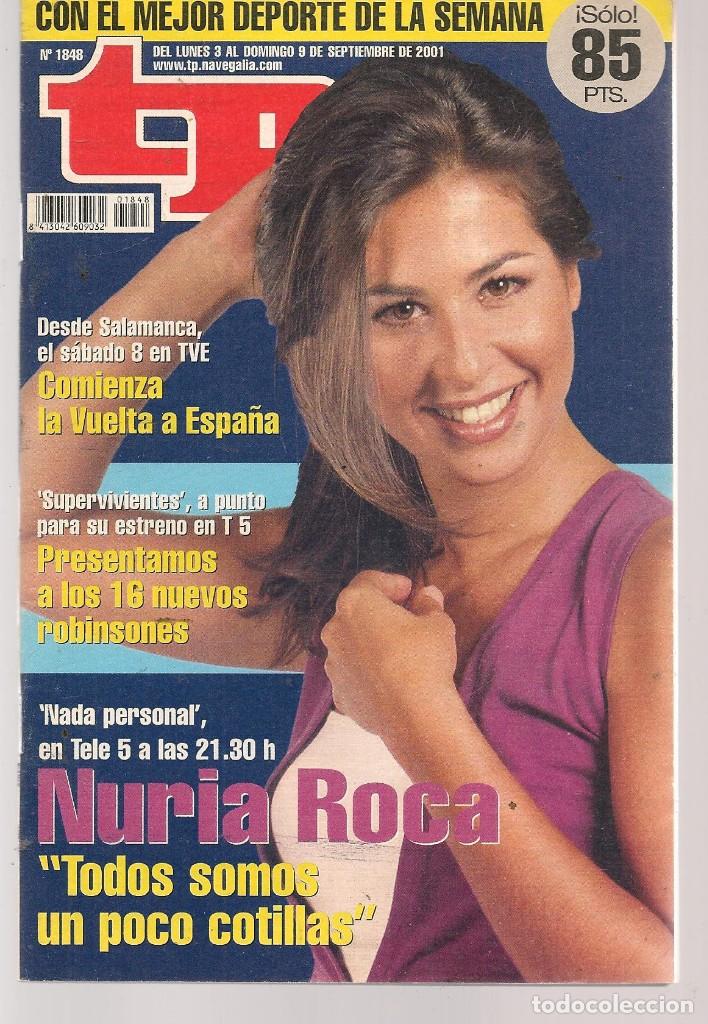 Coleccionismo de revista Teleprograma: TP. TELEPROGRAMA. N&ordm; 1848. . 3 SEPTIEMBRE  2001. (P/C33) - Foto 1