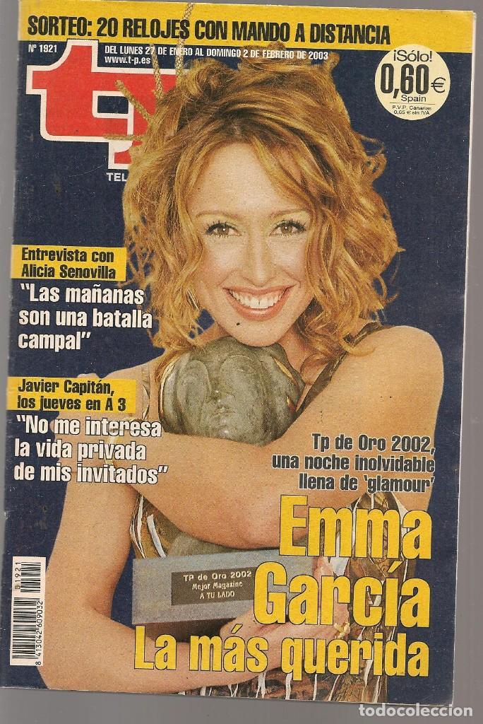 Coleccionismo de revista Teleprograma: TP. TELEPROGRAMA. N&ordm; 1921. . 27 ENERO 2003. (P/C33) - Foto 1