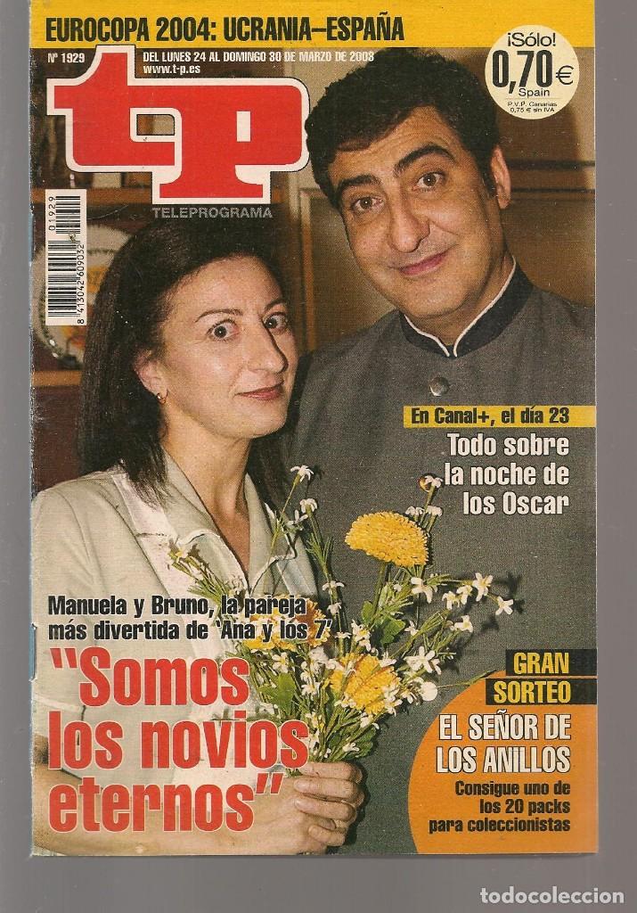 Coleccionismo de revista Teleprograma: TP. TELEPROGRAMA. N&ordm; 1929. . 24 MARZO 2003. (P/C33) - Foto 1