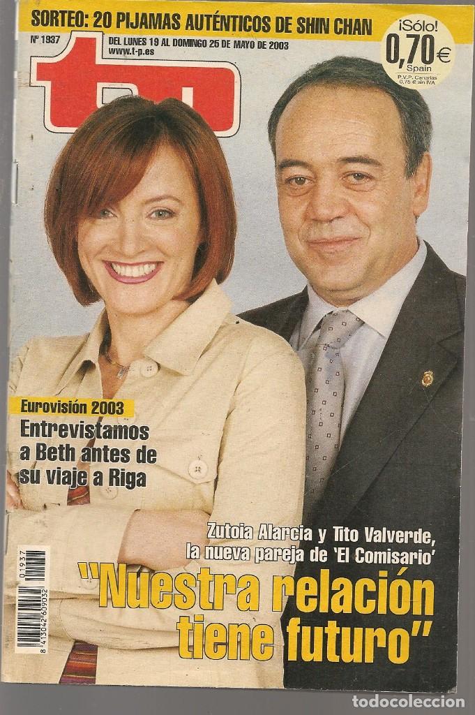Coleccionismo de revista Teleprograma: TP. TELEPROGRAMA. N&ordm; 1937. EL COMISARIO. 19 MAYO 2003. (P/C33) - Foto 1